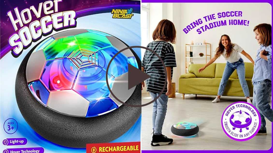 "Hover Soccer Ball for Kids - Birthday Gifts for Boys Ages 6-12 - Light-Up Indoor Toy Game" - Viral Video